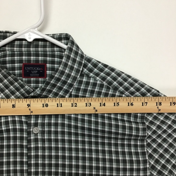 UNTUCKit Stuhlmuller men’s long sleeve slim fit button up shirt large - Picture 9 of 10